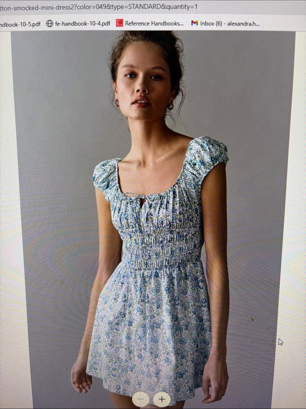 Anthropologie cotton smock dress